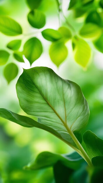 Fundo de folha verde