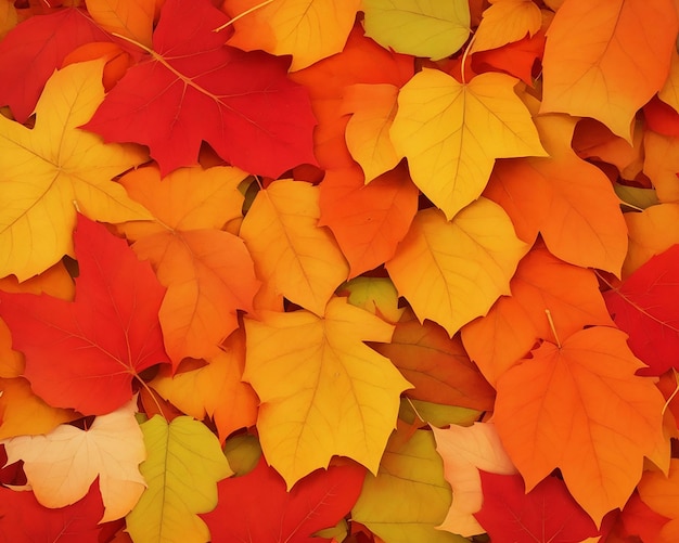 Foto fundo de folhas de outono
