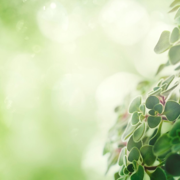 Fundo de folhas verdes com espaço de design