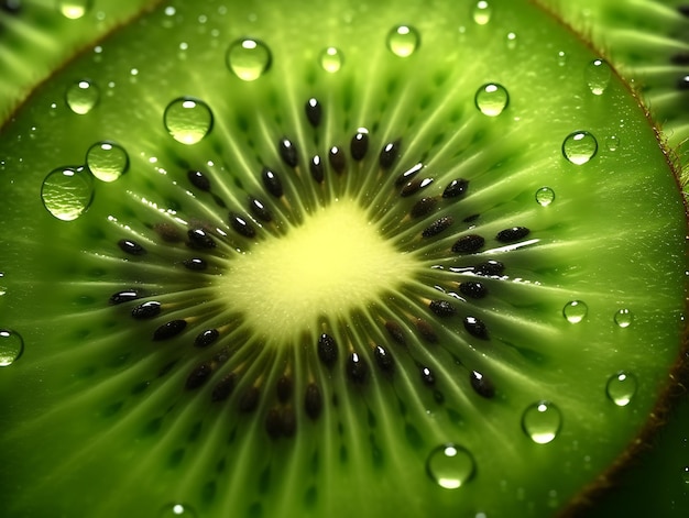 Fundo de frutas kiwi Ai Generative