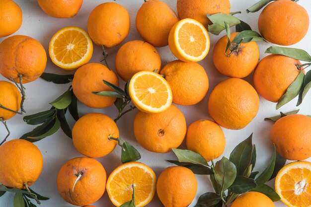 Fundo de frutas laranja de frutas saudáveis fatias de laranjas de frutas cítricas