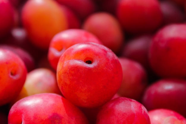 Foto fundo de frutos maduros de ameixa