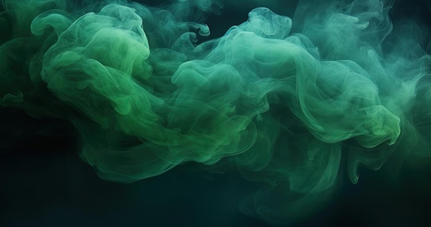 fundo de fumaça verde e azul