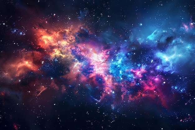 Fundo de galáxia fotorrealista