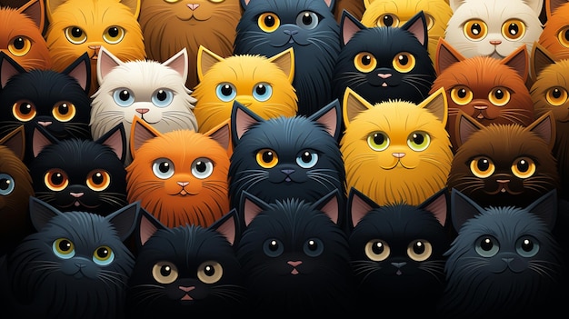 fundo de gatos