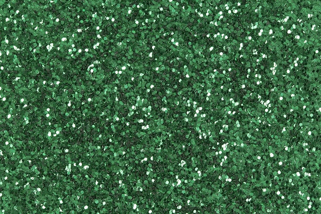 Fundo de glitter verde Foto de baixo contraste de textura de glitter verde