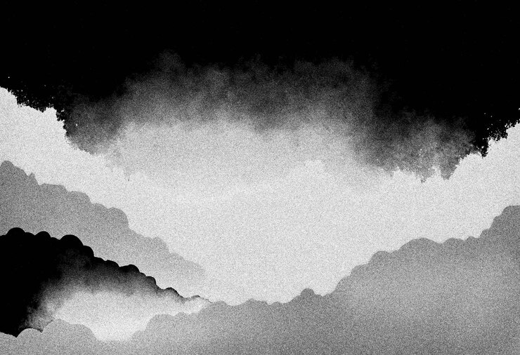 Foto fundo de gradiente de grão preto e branco, textura de parede grunge, fundo arranhado de grunge antigo