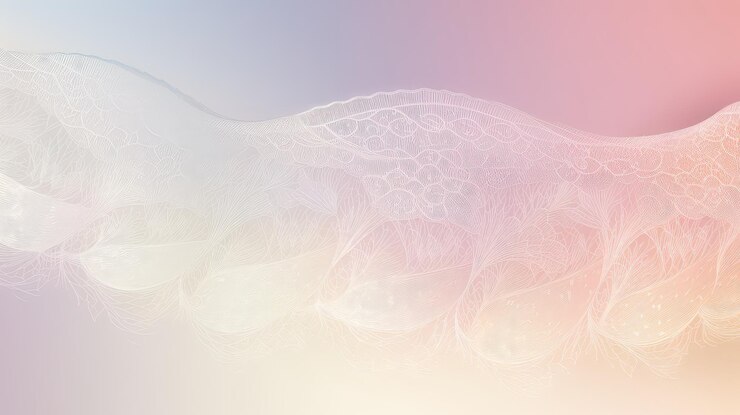 Fundo de gradiente suave com delicados padrões em forma de encaixe