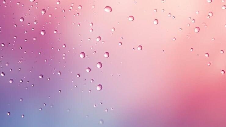 Fundo de gradiente suave com efeitos suaves de gotas de chuva
