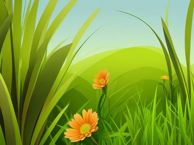 fundo de grama verde verde claro brilhante ensolarado fundo gramado abstrato