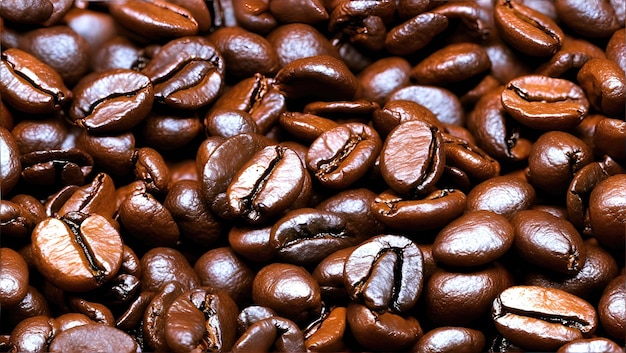 Fundo de grãos de café torrado Seletivo
