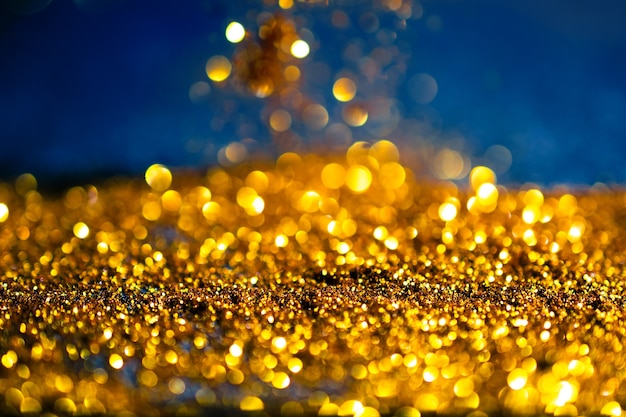 Fundo de grunge glitter luzes de ouro