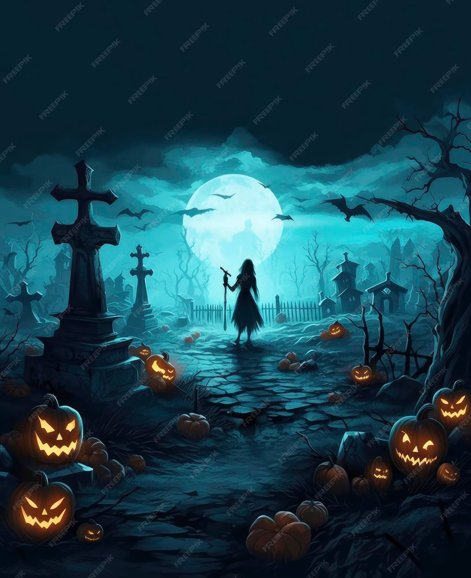 Cenário fotográfico de halloween de alta qualidade, floresta assustadora,  graveyard, bruxa, plano de fundo noturno, retratos para adultos e bebês,  estúdio de fotografia - AliExpress