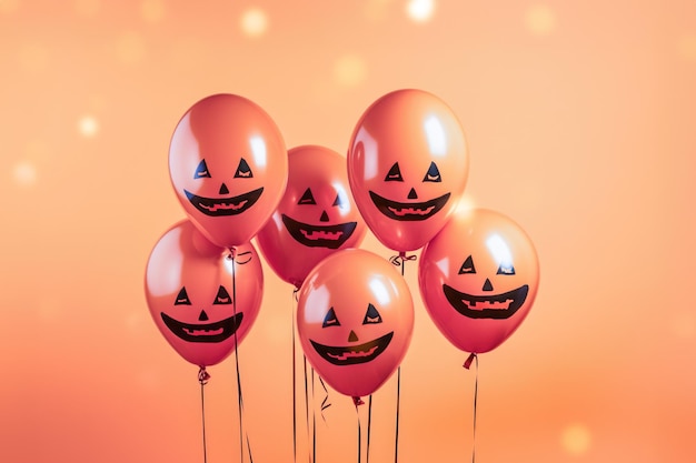 Fundo de Halloween com balões