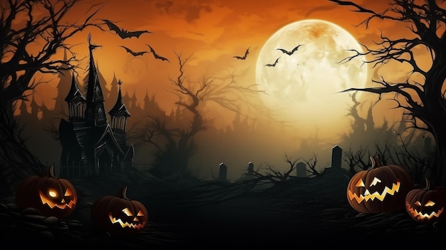 Fundo de Halloween com espaço de cópia