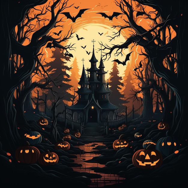 fundo de Halloween