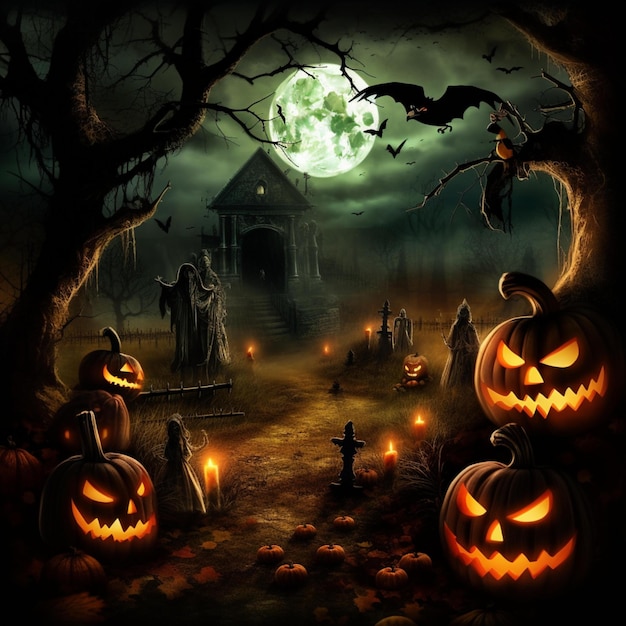 fundo de Halloween