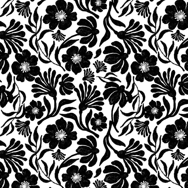 fundo de ilustração de design de arte padrão floral sem costura