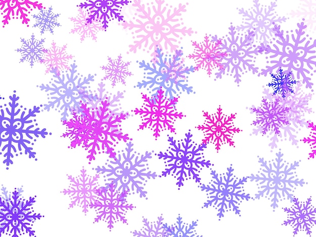 Fundo de ilustração de ícone de Natal de floco de neve