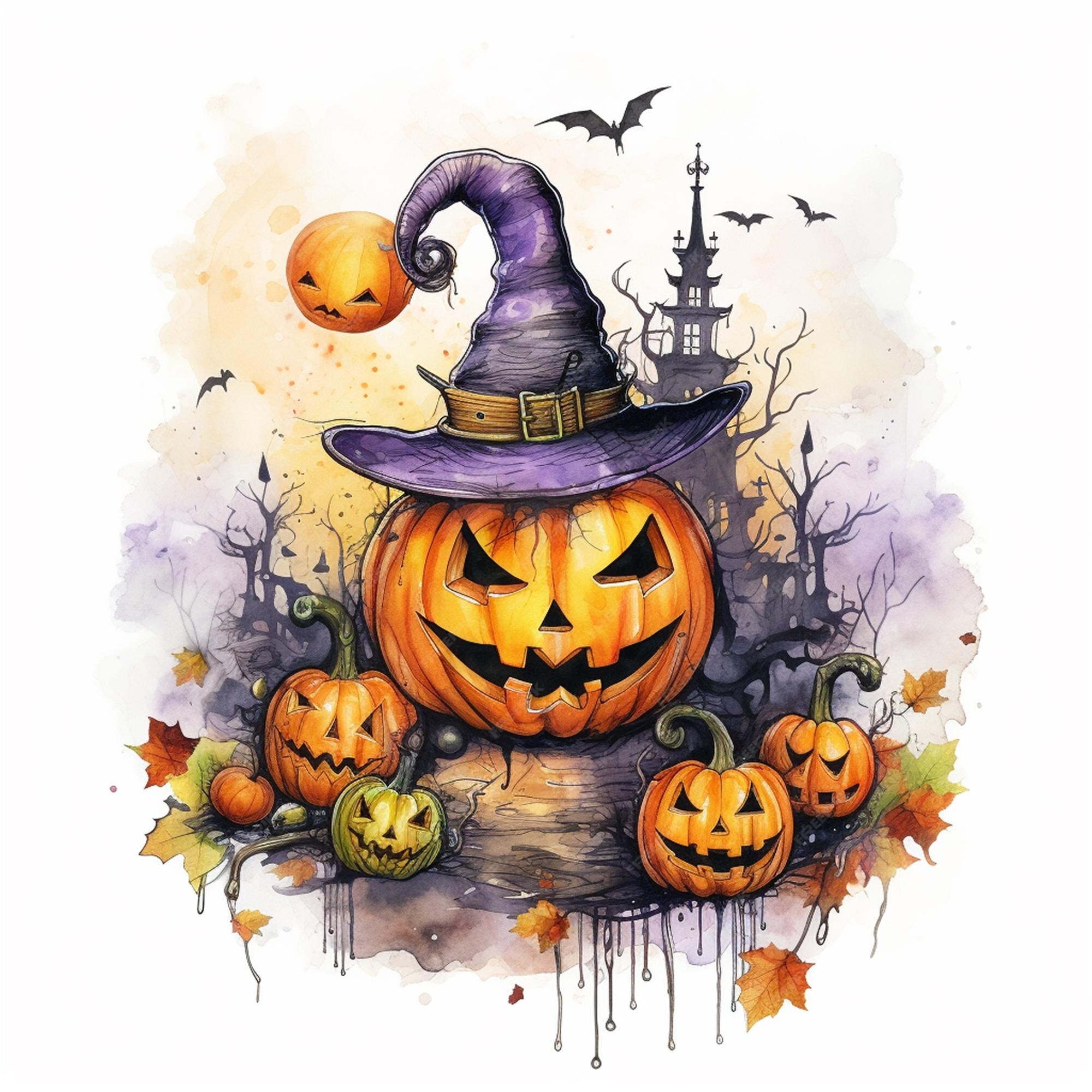 Grungy Halloween Fundo Com Abóboras Morcegos E Casa Isolada No Branco  Royalty Free SVG, Cliparts, Vetores, e Ilustrações Stock. Image 10312936