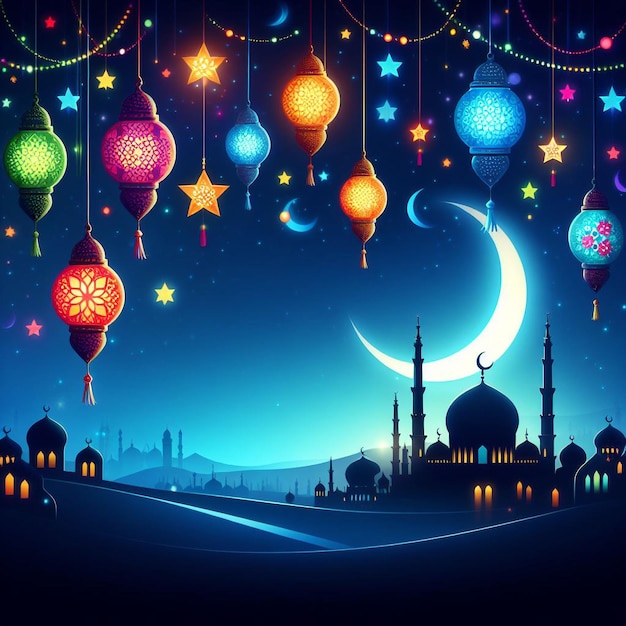 Fundo de imagem de Eid alFitr