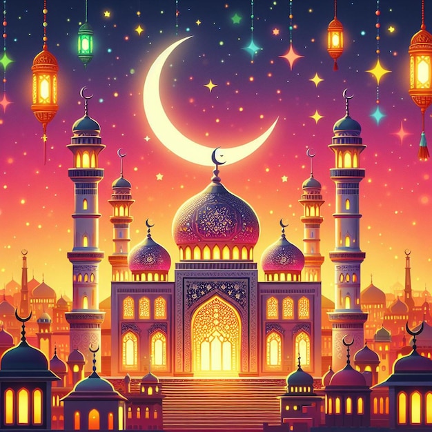 Fundo de imagem de Eid alFitr