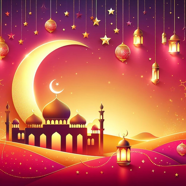 Fundo de imagem de Eid alFitr