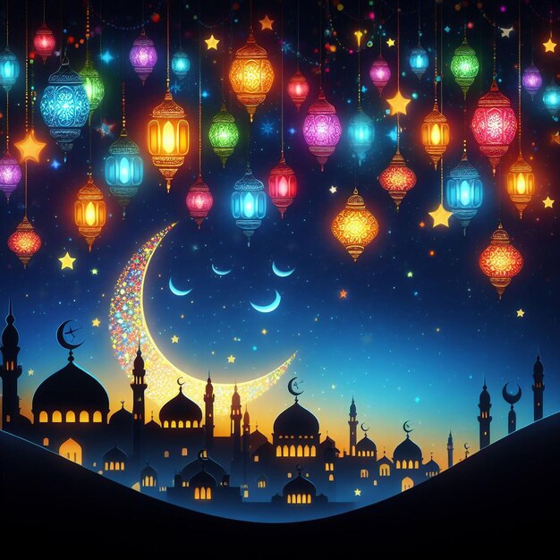 Fundo de imagem de Eid alFitr