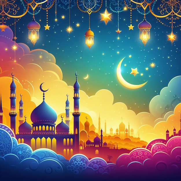 Fundo de imagem de Eid alFitr