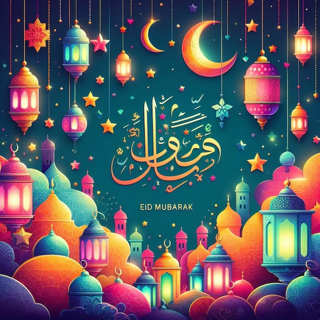 Fundo de imagem de Eid alFitr