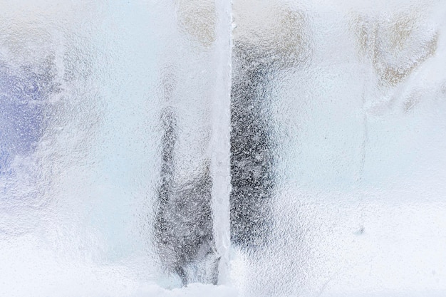 Foto fundo de inverno frio com textura congelada gelada