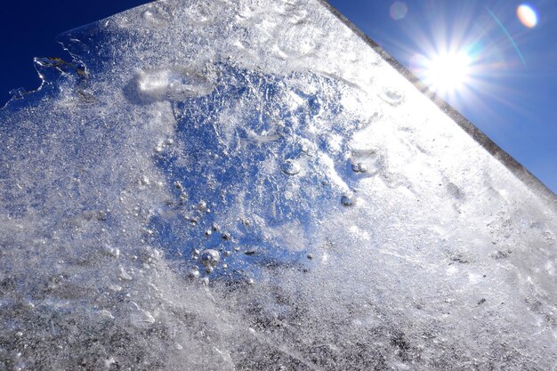 Fundo de inverno Textura de gelo para fundo