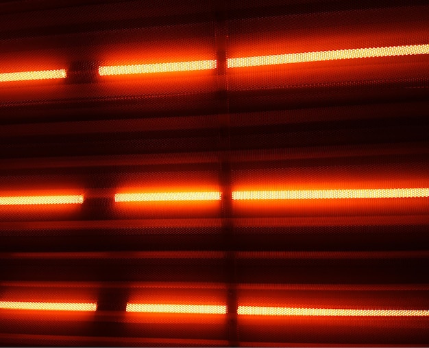 Fundo de lâmpadas led laranja neon