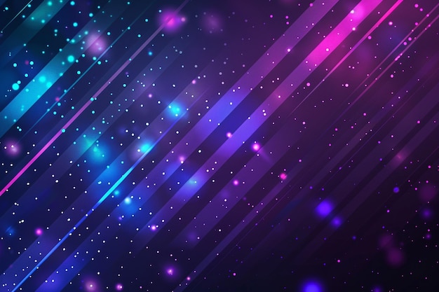 Fundo de luzes de velocidade azuis e violetas