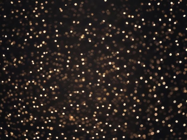 Foto fundo de luzes festivas de bokeh escuro gerado pela ia