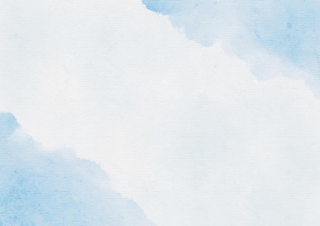 Fundo de manchas de aquarela azul de arte abstrata em papel aquarela texturizado para cartão de convite de modelos de design