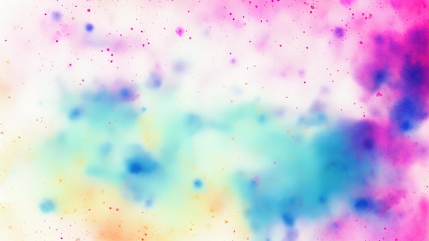 Fundo de manchas de aquarela coloridas brilhantes Pinceladas multicoloridas isoladas em branco