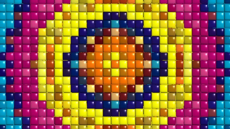 Foto fundo de mandala de efeito abstrato
