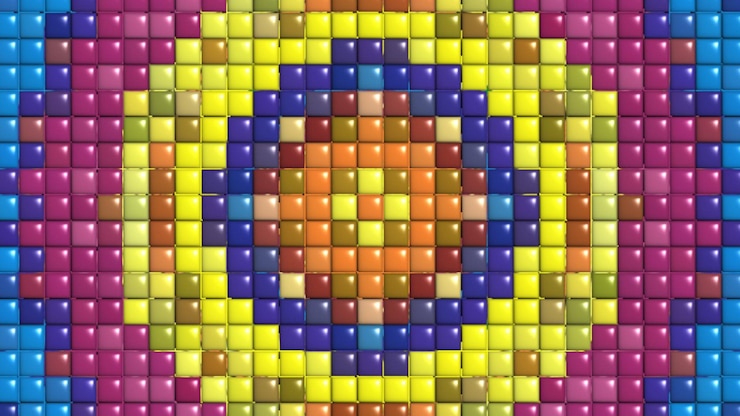 Foto fundo de mandala de efeito abstrato