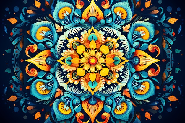 Fundo de mandala estilo boêmio