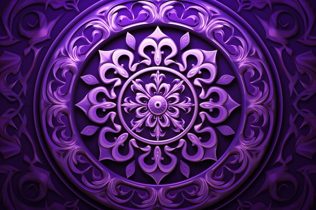 Foto fundo de mandala roxo