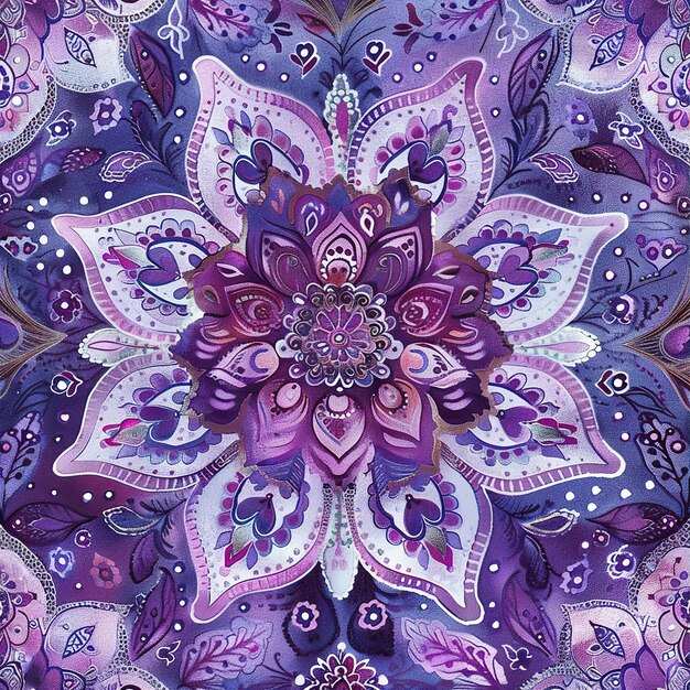 Fundo de mandala roxo