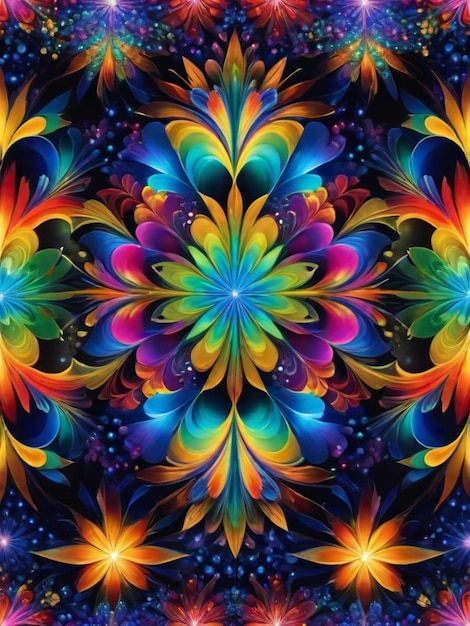 fundo de mandalas coloridas