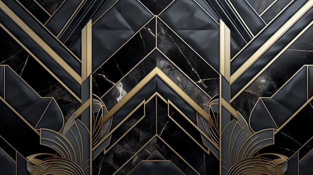 Fundo de mármore Art Deco