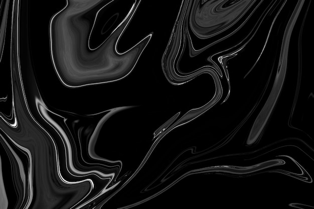 Fundo de mármore líquido preto abstrato textura fluida arte experimental