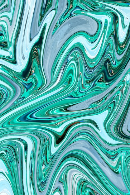 Fundo de mármore líquido verde DIY arte experimental de textura fluida