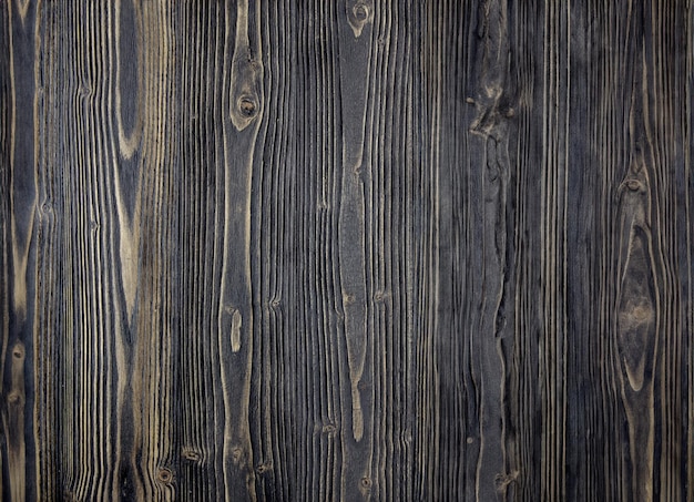 Fundo de mesa de madeira grunge Fundo de textura preta de prancha de madeira Sunface