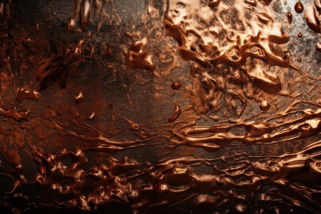 Fundo de metal de cobre de bronze abstrato AI gerado