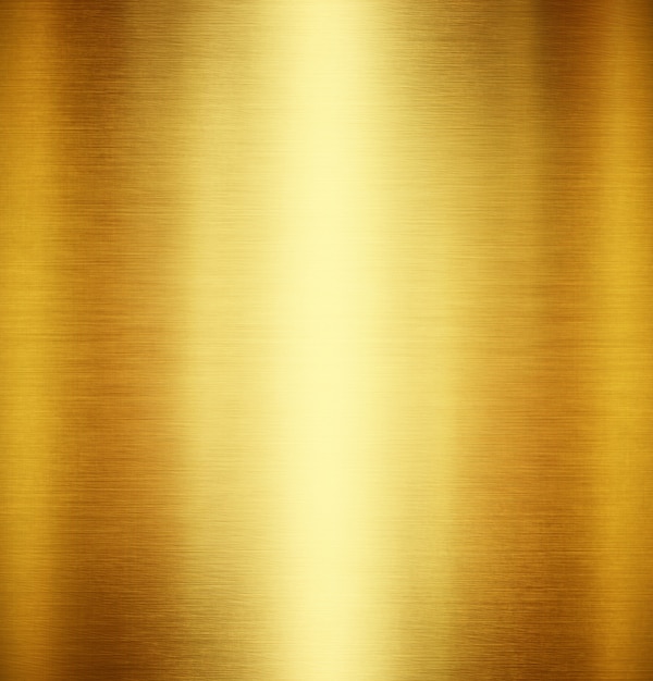 Foto fundo de metal dourado com textura polida e escovada para design