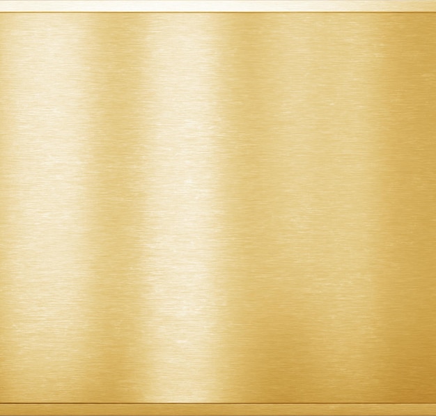 Fundo de metal dourado Renderização em 3d de textura metálica escovada